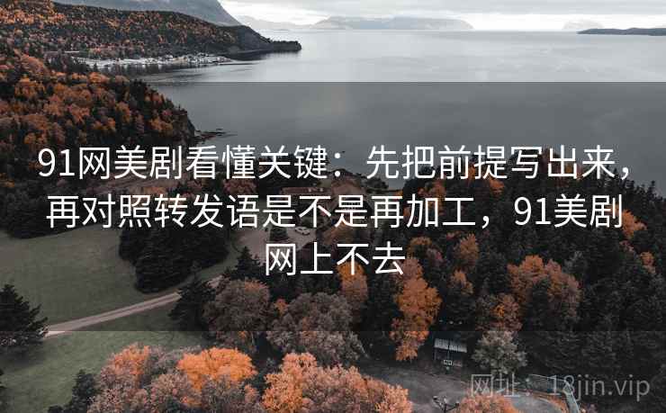 91网美剧看懂关键：先把前提写出来，再对照转发语是不是再加工，91美剧网上不去